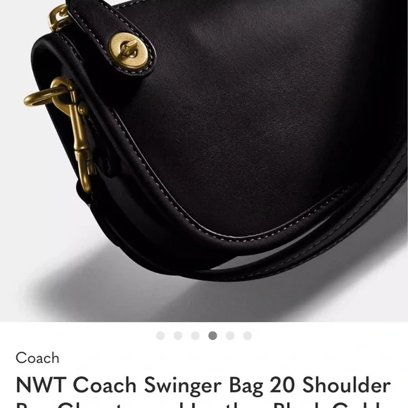 Coach Black Leather Shoulder Bag

NWT

Final price drop below retail - Picture 16 of 16